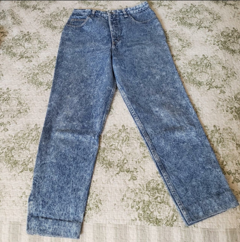 GEORGES MARCIANO For GUESS Vintage Made in USA Size 29 Acid Wash Mom Jeans - Picture 6 of 8